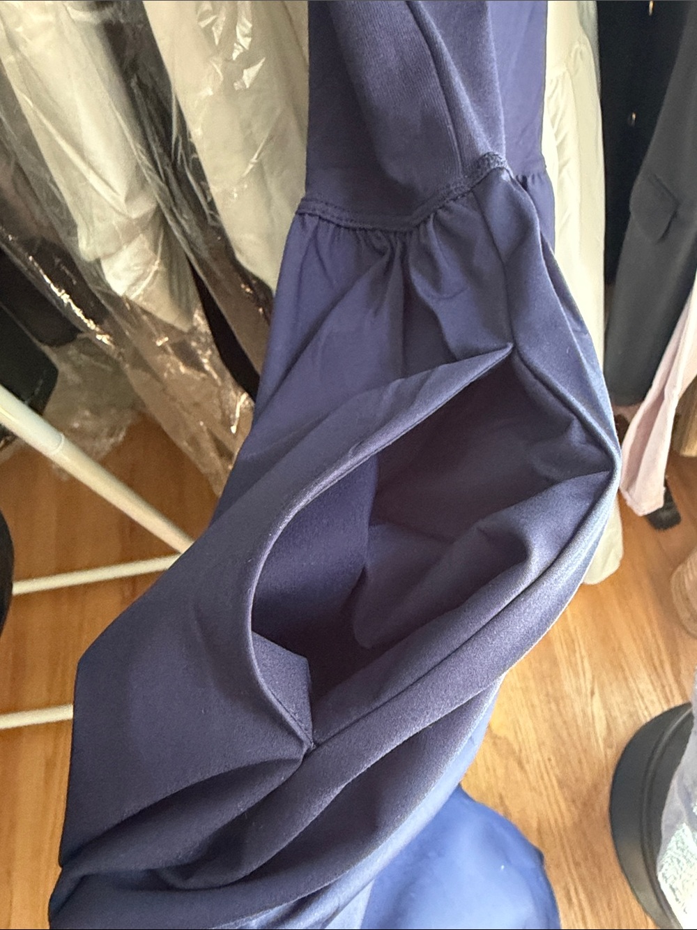 🔥CLEARANCE🔥 NWOT Ralph Lauren Navy Short-Sleeve Cotton T-shirt Midi Dress, Size - Picture 10 of 10